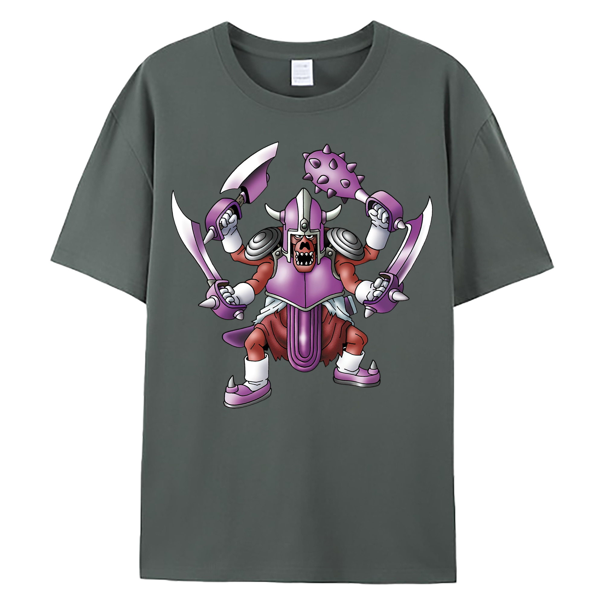 （画像用） ドラゴンクエスト Doragon Kuesuto Dragon Quest 綿100％ メンズ半袖Tシャツ｜肌触りやわらか＆通気性
